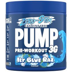 Applied Nutrition Pump Zero Pre Workout - Zero Stim, Caffeine Free, Energy & Performance (375g - 25 Servings) (ICY Blue Raz)