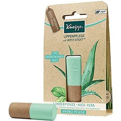 Kneipp, Bálsamo Labial Hydro Care, Reparador, Protector e Hidratante de Labios con Efecto Prolongado, 100% Natural, con Extractos de Menta y Aloe Vera, Aroma Fresco y Acuático