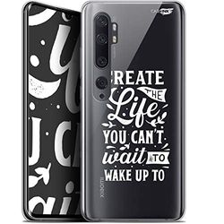 Caseink Beschermhoes voor Xiaomi Mi Note 10 / Pro (6.47) Gel HD [bedrukt in Frankrijk – Mi Note 10 / Pro beschermhoes – zacht – schokbestendig – Wake Up Your Life