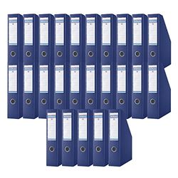 DONAU 3949001PL-18 Staande map Archive Box Kartonnen / 25 stuks/doos - donkerblauw/tot 750 vellen voor kantoor, school en thuis voor het bewaren van documenten in A4-formaat