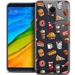 CASEINK fodral för Xiaomi Redmi 5 Plus (6) fodral [Crystal Gel HD kollektion Foodie design snabbmat - mjuk - ultratunn - tryckt i Frankrike]