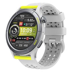 Amazfit Cheetah 47mm Lauf-Smartwatch mit Dual-Band-GPS, Routennavigation und Offline-Karten, Trainingsvorlage, Herzfrequenzmesser, integrierter Alexa, 14 Tage Akkulaufzeit für Männer und Frauen-Rund