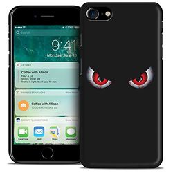 Caseink Hallowen fodral för iPhone 7/8 (4.7) - semi hård mjuk TPU gel [ extra fin Hallowen design - Devil's Eyes]