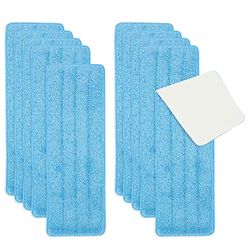 E-cloth Professional Deep Clean mop Testa, Blu, 45 x 13.5 cm, 1 confezione da 10 testine per mocio, l'imballaggio può variare