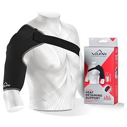 Vulkan Klassieke schouderondersteuning voor sport, grote schouderbrace voor rotatormanchet, blessures, AC-gewrichtsondersteuning en dislocaties, schouderriem voor mannen en vrouwen, brace voor atleten