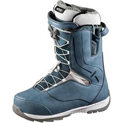 Nitro Snowboards Crown Tls '19 Women's Lightweight Snowboard Boot with Quick Lacing System Allround Freestyle Freeride Softboot Warm Boots, Womens, Boots, 1191-848456, Blue, 28 (EU)