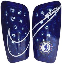 Nike Unisex's Mercurial Lite Chelsea FC Fotboll Shinguards, Rush Blue/Vit, XL