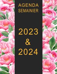 AGENDA SEMAINIER 2023-2024: Planificateur Hebdomadaire Et Mensuel | 1 Semaine Sur 2 Pages | Agenda pour usage Personnel et Professionnel de Janvier 2023 à Décembre 2024 | Format A4