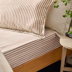 Drap-Housse rayé 100% Coton Yard Hebden