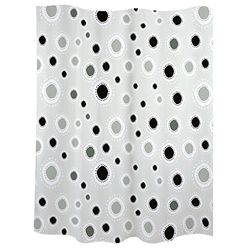 Laroom 11752 – Tenda Bagno, Polyester, Colore: Nero