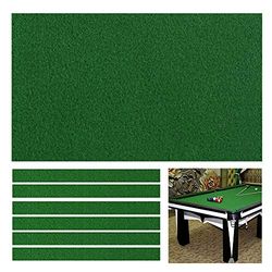 Boshen Biljartdoek pooltafel vilt met 6 stoffen strips voor 7 voet tafel snel voorgesneden rails, 3 stoffen naar keuze