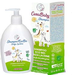 CuraBaby Eco Bio Vegan Shampoo - anti-tranen - anti-beschadiging - leeftijd 0+ - 500 ml - originele verzorging Farma