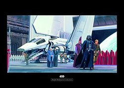 Komar Wandafbeelding | Star Wars Classic RMQ Death Star Shuttle Dock | Kinderkamer, jeugdkamer, decoratie, kunstdruk | zonder lijst | WB133-70x50 | Formaat: 70 x 50 cm (breedte x hoogte)