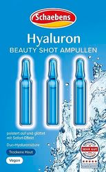 Schaebens Hyaluronic beauty shot, more moisture and plumping, ampoules with duo hyaluronic acid, hypoallergenic and vegan