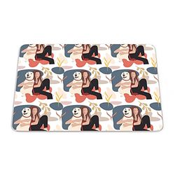 Bonamaison, Rectangle Pop Art Digital Printed Mouse Pad, Non-Slip Base, for Office and Home, Size: 22 x 18 cm