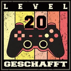 Level 20 Geschafft: Cooles Geschenk zum 20. Geburtstag Geburtstagsparty Gästebuch Eintragen von Wünschen und Sprüchen lustig 2003 geboren | Level Geschafft