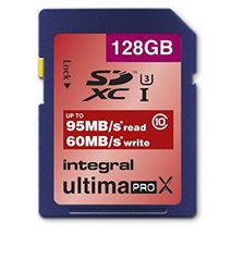 Integrale SDXC 128GB Class 10 UltimaPro X UHS-1 klasse 3 geheugenkaart tot 90/60 MB/s read/schrijven