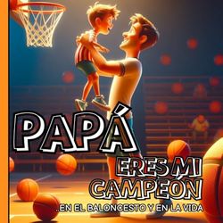 Papá, eres mi campeón ..en el baloncesto y en la vida - Libro para colorear padre e hijo