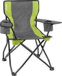 BRUNNER 0404038N.C70 Silla Plegable de Camping con reposabrazos amplios, Marco de Seguridad antivuelco, Color Azul/Negro, Capacidad de 102 kg, Standard