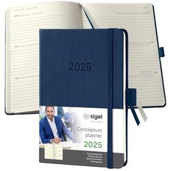 SIGEL C2563 Wochenkalender Conceptum 2025 , ca. A6, dunkelblau