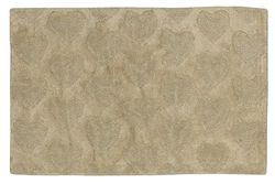 Jute & Co. Tapis de Bain Rome, Couleur, 100% Coton, Beige, Taille Unique