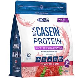 Applied Nutrition Casein Protein Powder - Micellar Casein Supplement, Slow Release Protein (900g - 30 Servings) (Strawberry Cream)