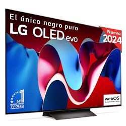 LG OLED77C44LA, 77", OLED 4K, Serie C4, 3840x2160, Smart TV, WebOS24, Procesador a9, Dolby Vision, Dolby Atmos, TV Gaming, 144 Hz, AMD FreeSync, Negro