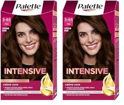 Schwarzkopf - Palette - Coloration Permanente Cheveux - Crème Soin - Couvre 100% Des Cheveux Blancs - Tenue 8 Semaines - Chatain Doré 750 (Lot de 2)