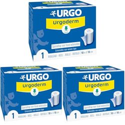 Urgo - Sparadrap avec papier protecteur - Fixation pansements/dispositifs - Extensible non tissé - 10m x 10cm (Lot de 3)