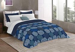 Italian Bed Linen Basic Printed Winter Quilt, Single, anemoni