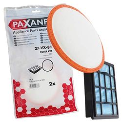 Paxanpax PFC563 Compatible Pre Post-Motor HEPA Filter Kit for Vax Power 6 C89-P6-B Series, White