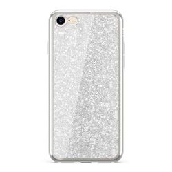 ERT GROUP Custodia alla moda con inserto e lati glitterati in Argento SAMSUNG S7 EDGE/ G935