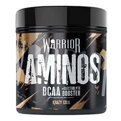 Warrior Aminos + Electrolyte Powder 360g - Amino Acid (BCAA) Hydration Formula for Performance & Recovery - Supplement for Intra or Post Workout - 30 Servings (Krazy Cola)