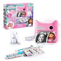 Canal Toys-Creador Dollhouse-Digitalkamera 3 en 1 Gabby y La Casa Mágica – Cámara de Fotos de Impresión Instantánea – con 4 Rollos de Papel y 4 Rotuladores – Sin Tinta – Gab 005, Color Rosa