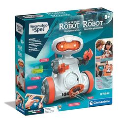 Clementoni - 56171 - Science & Game - Mio Robot - Toy Robot (French Language, Dutch), Programmable, Robot Interactive, Mint, Robotics, Educational Games 8 Years, Made