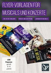 Flyer-Vorlagen für Musicals, Discos und Konzerte (Win+Mac+Tablet)