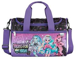 Scooli - Borsa sportiva Monster High per bambini - 23 x 35 x 16 cm - scomparto principale spazioso - tracolla regolabile - accessori per la scuola - borsa a tracolla