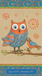 Owls August 2019 - December 2021 Two-Year-Plus Pocket Planner