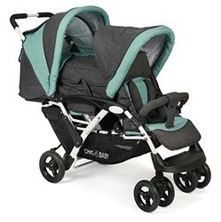 CHIC 4 BABY - Carrinho duplo com bolsa de transporte e proteção contra chuva, carrinho para duas crianças, carrinho de bebé, carrinho de bebé, carrinho de bebé, carrinho de bebé, carrinho de bebé