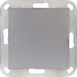 OPUS® 55 blind cover met kunststof ring kleur aluminium - zilver - zijdeglans