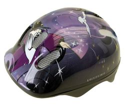 M-Wave, Ventura Wizard, capacete de ciclismo para crianças, azul/roxo/preto, 52-57 cm