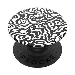 PopSockets PopGrip - Supporto e Impugnatura per Telefoni Cellulari e Tablet con un Top Intercambiabile - Zebra Melt