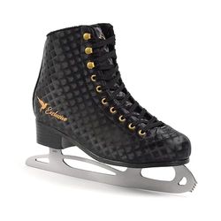 SMJ sport Exclusive damskie łyżwy do jazdy figurowej, klasyczne łyżwy, czarne, rozmiary: 37, 38, 39, 40, 41 (39)