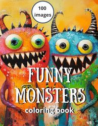 Funny monsters coloring book