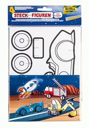 folia 23349 Lot de 4 Figurines en Carton Motif véhicules, Centre