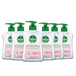 Dettol Handzeep - Jasmijn geur verrijkt met 100% natuurlijke oliën - 6 x 250 ml Grootverpakking