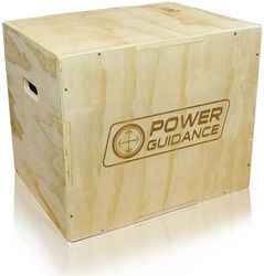 POWER GUIDANCE 3-in-1 Plyo Box, Jump Box – ideaal voor crosstraining 75/60/50 cm, 60/50/40 cm, 40/35/30 cm