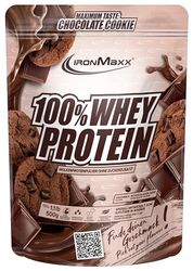 IronMaxx 100% Whey Protein 500g - Chocolate Cookie - Leckerer High Protein Shake, 37g Protéine par portion, boisson énergisante pour entraînement intensif, avec BCAA et EAA