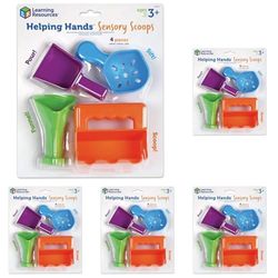 Learning Resources Helping Hands Sensory Scoops, Fine Motor Toys, Autism Sensory Toys, Sensory Toys for Autistic Children, Sensory Toys for Toddlers, 4-Piece, Ages 3+ (Pack of 5)