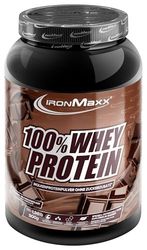 IronMaxx 100% Whey Protein - Protéines de Lactosérum en poudre, hydrosolubles - Goût Chocolat au lait - 1 x boîte de 900 g